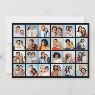 Create Your Own 24 Photo Collage Greeting Card