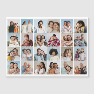 Create Your Own 24 Photo Collage Magnetic Card