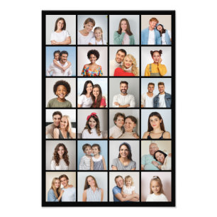 Create Your Own 24 Photo Collage Photo Enlargement Print