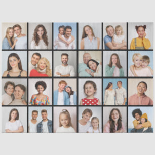 Create Your Own 24 Photo Collage  Tissue Paper