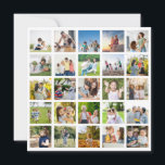 Create Your Own 25 Photo Collage Editable Card<br><div class="desc">Create a timeless masterpiece with our "Editable 25 Photo Collage." Perfect for capturing memories from Christmas, birthdays, weddings, anniversaries, graduations, Father's Day, Mother's Day, or any other special occasion, this collage allows you to curate a personalised and stunning visual narrative. With its customisable features, you can arrange and edit the...</div>