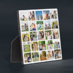 Create Your Own 25 Photo Collage Editable Plaque<br><div class="desc">Create a timeless masterpiece with our "Editable 25 Photo Collage." Perfect for capturing memories from Christmas, birthdays, weddings, anniversaries, graduations, Father's Day, Mother's Day, or any other special occasion, this collage allows you to curate a personalised and stunning visual narrative. With its customisable features, you can arrange and edit the...</div>