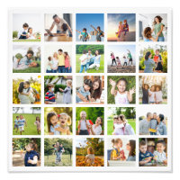 Create Your Own 25 Photo Collage Editable