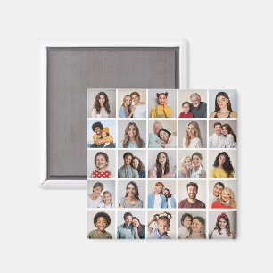 Create Your Own 25 Photo Collage Magnet