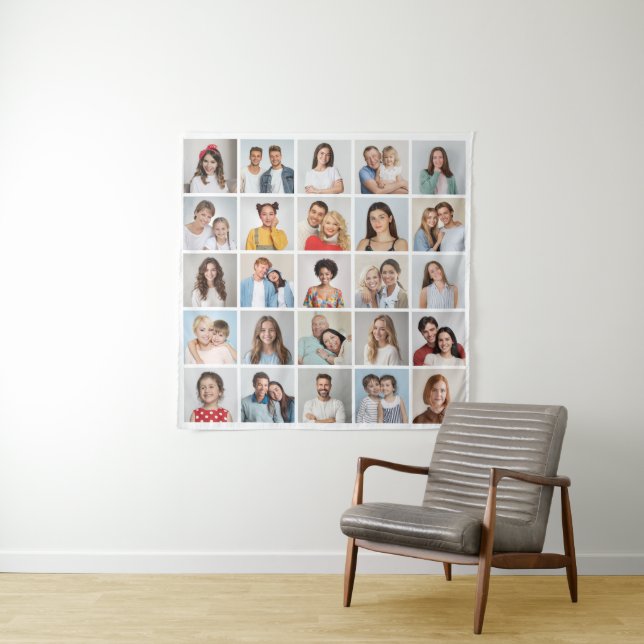 Create Your Own 25 Photo Collage Tapestry (In Situ)