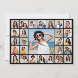 Create Your Own 27 Photo Collage Greeting Card