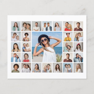Create Your Own 27 Photo Collage Paper Sheet