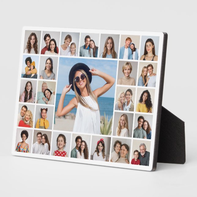 Create Your Own 27 Photo Collage Plaque (Side)