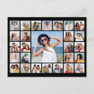 Create Your Own 27 Photo Collage Postcard