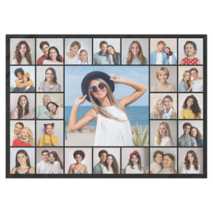 Create Your Own 27 Photo Collage Tablecloth
