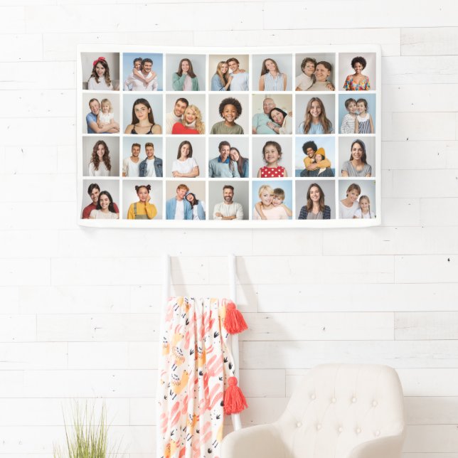 Create Your Own 28 Photo Collage Banner (Insitu)