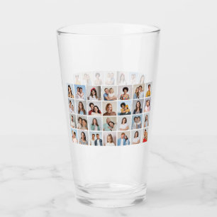 Create Your Own 28 Photo Collage Glass