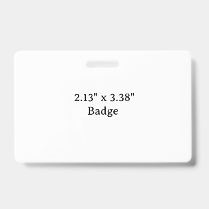 Create Your Own 2.13" x 3.38" ID Badge