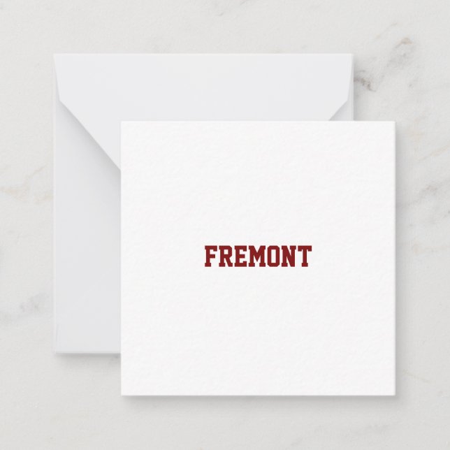 Create Your Own 2.5"x2.5" Note Card With Envelope (Front)