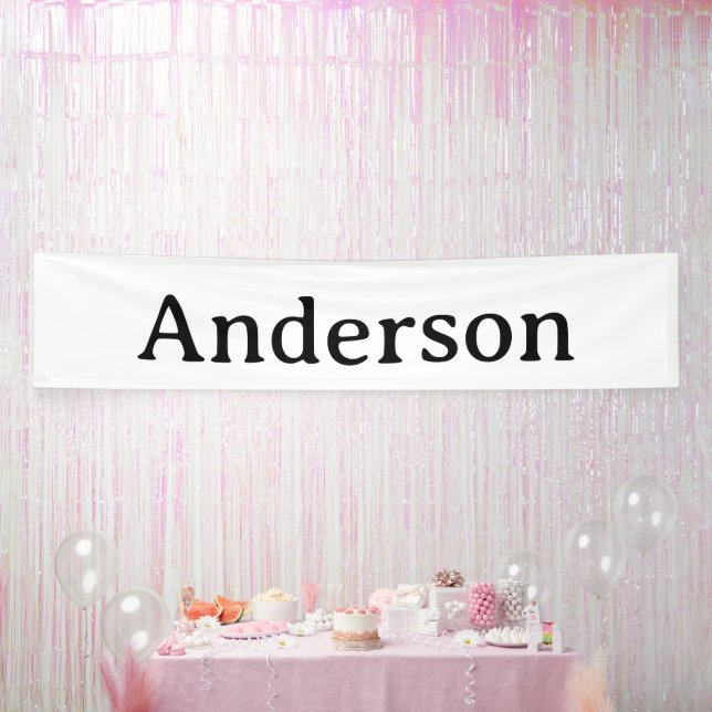 Create Your Own 2.5' x 12' Indoor Banner (Party)