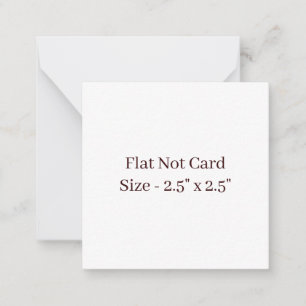Create Your Own 2.5" x 2.5" Flat Card