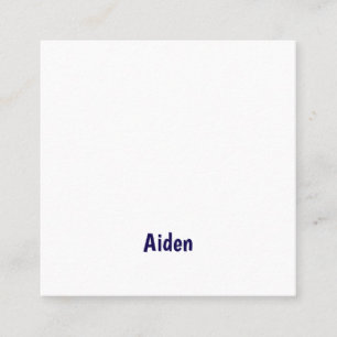 Create Your Own 2.5" x 2.5" Matte Business Cards