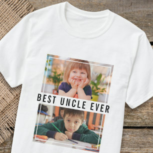 Create Your Own 2 Photo Collage Best Uncle Ever T-Shirt