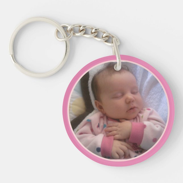 Create Your Own 2 Photo Gift For Mum Key Ring (Front)