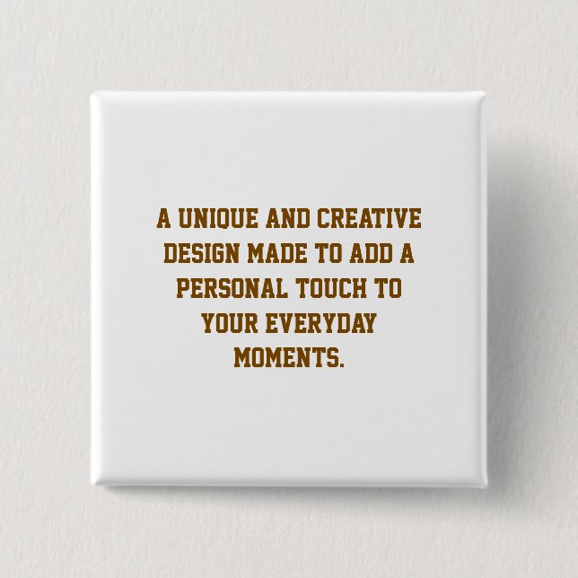 Create Your Own 2'' Square Button (Front)