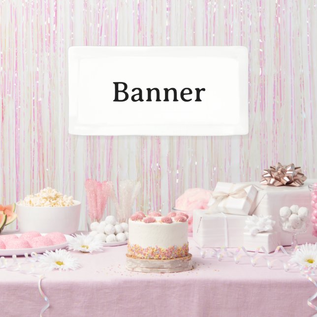 Create Your Own 2' x 1' Indoor Banner (Party)