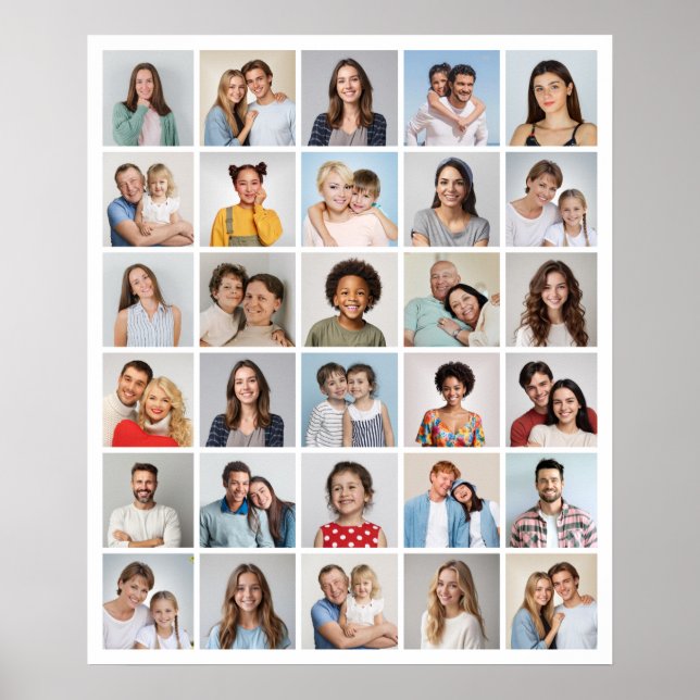 Create Your Own 30 Photo Collage  Poster (Front)