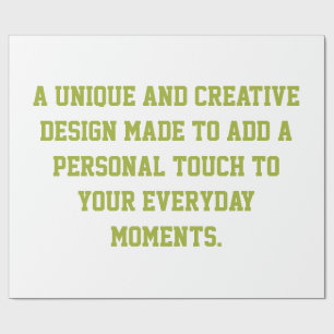 Create Your Own 30'' x 60'' Glossy Wrapping Paper