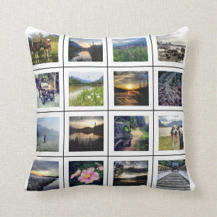 Create your Own 32 Photo Personalised Instagram Cushion