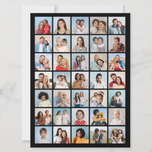 Create Your Own 35 Photo Collage Card