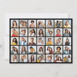 Create Your Own 35 Photo Collage Greeting Card