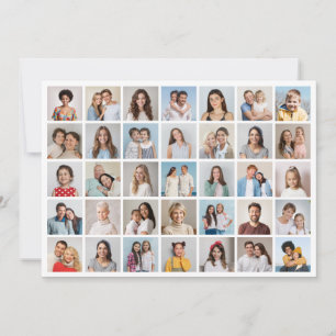 Create Your Own 35 Photo Collage Greeting Card