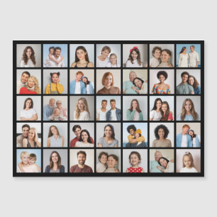 Create Your Own 35 Photo Collage Magnetic Card