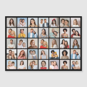 Create Your Own 35 Photo Collage Magnetic Card