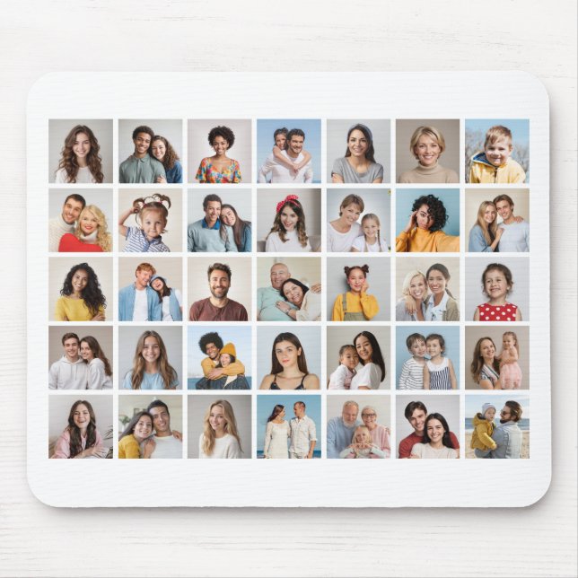 Create Your Own 35 Photo Collage Mouse Pad (Front)