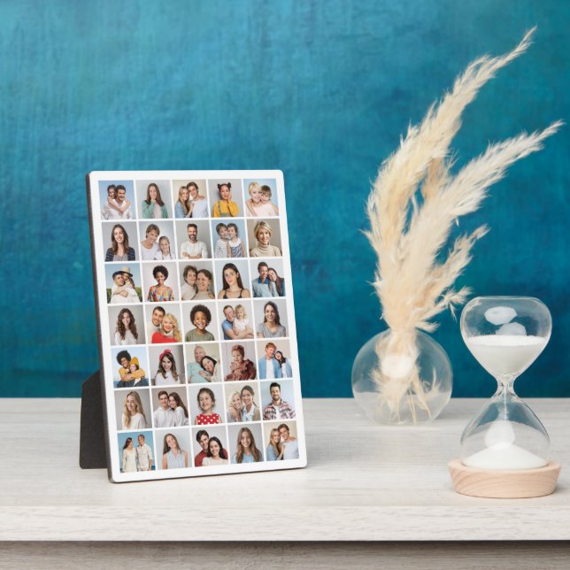 Create Your Own 35 Photo Collage Plaque (Side)