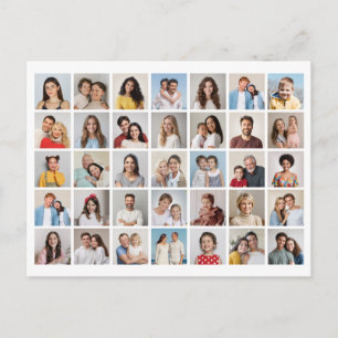 Create Your Own 35 Photo Collage Postcard