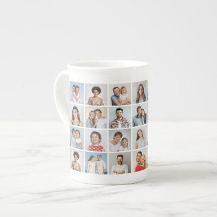 Create Your Own 36 Photo Collage Bone China Mug