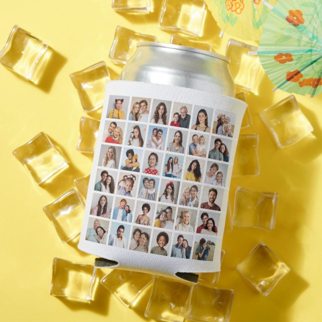 Create Your Own 36 Photo Collage Can Cooler (In Situ Summer)