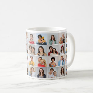 Create Your Own 36 Photo Collage Coffee Mug