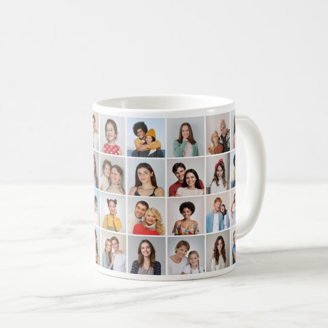 Create Your Own 36 Photo Collage Coffee Mug (Front Right)