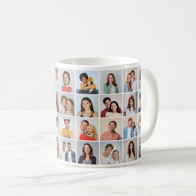 Create Your Own 36 Photo Collage Coffee Mug (Front Right)