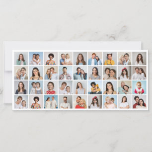 Create Your Own 36 Photo Collage Greeting Card