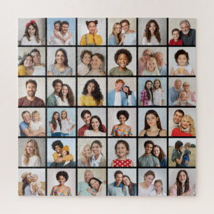 Create Your Own 36 Photo Collage Jigsaw Puzzle