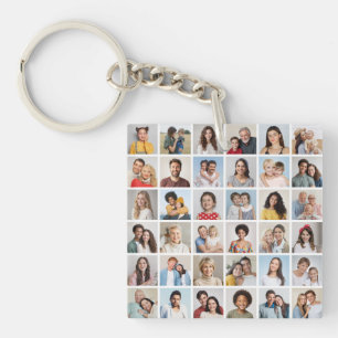 Create Your Own 36 Photo Collage Key Ring