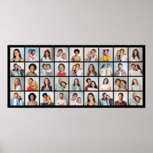 Create Your Own 36 Photo Collage  Poster