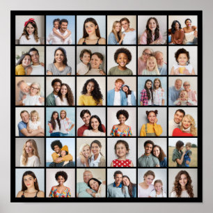 Create Your Own 36 Photo Collage  Poster
