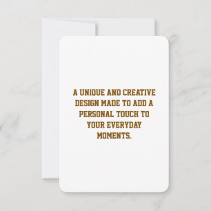 Create Your Own 3.5" x 5" Uncoated Matte Cards