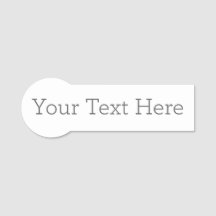Create Your Own Name Tags
