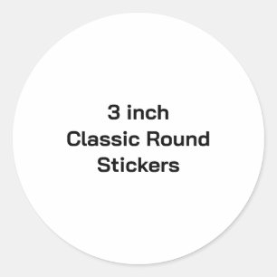 Create Your Own 3 inch Matte Classic Round Sticker