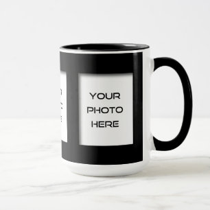 Create-Your-Own 3-Photo Classic Coffee Mug (Black)
